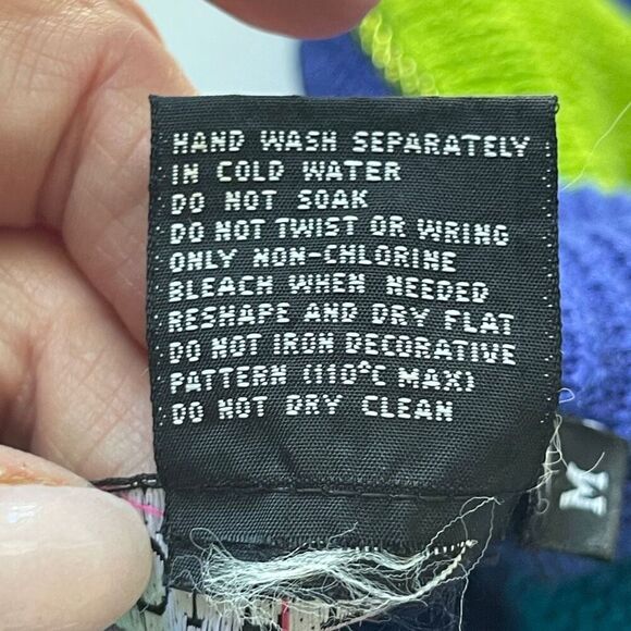 I. B. Diffusion Women's Vintage Rib Knit‎ Sequin Embellished Sweater Blue Medium - Picture 8 of 9